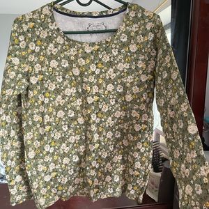 Long sleeve green blouse